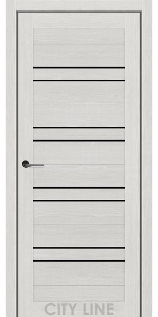 Межкомнатные двери CityLine Express RAIMOND korfad-express-raimond-koton-krem-bravo-collection-s-cernym-steklom